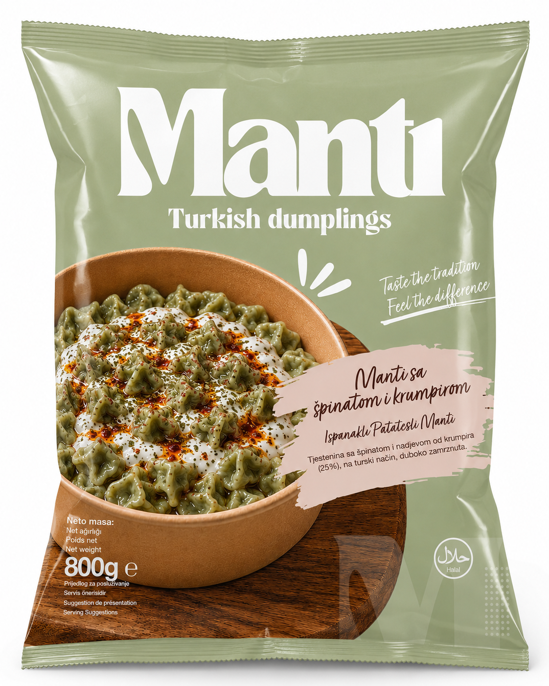 Ispanaklı Patatesli Mantı